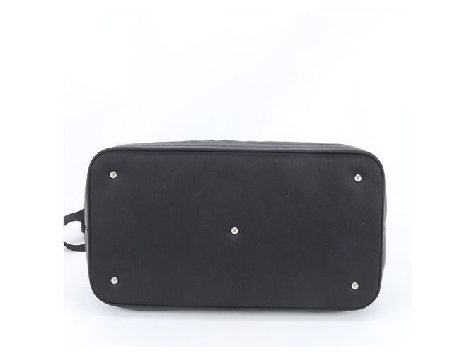 Hermès Hermes Sac de Golf Toile Chevron Leather 2-Way Boston Bag Nero - vista 6