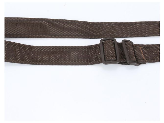 Correa de hombro de cuero Louis Vuitton Castaño - vista 3