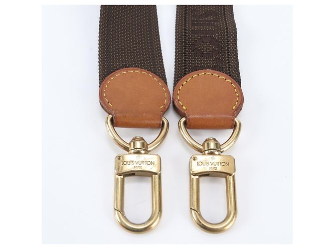 Correa de hombro de cuero Louis Vuitton Castaño - vista 6