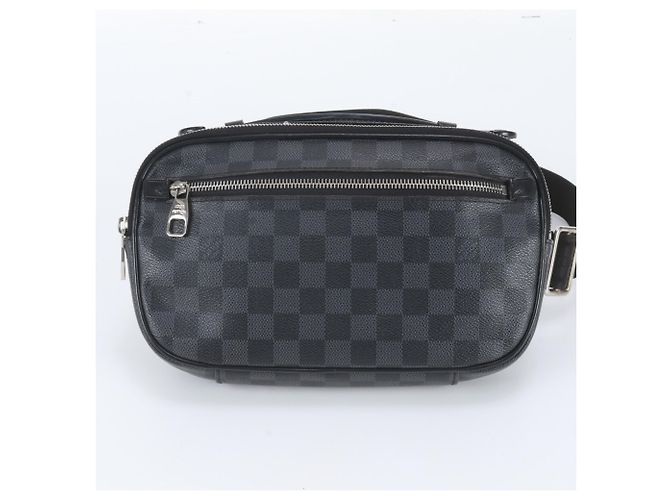 Pouch Louis Vuitton Damier Graphite Ambrelle Nero - vista 2