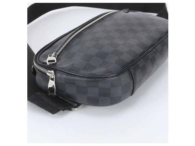 Pouch Louis Vuitton Damier Graphite Ambrelle Nero - vista 7