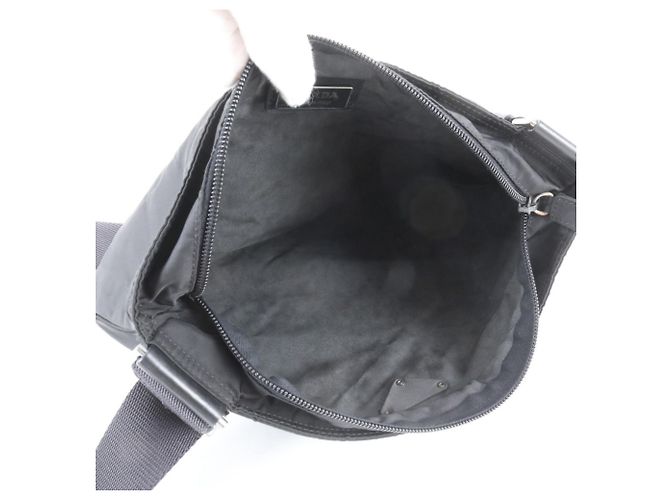 Borsa a tracolla Prada da uomo Nero - vista 7
