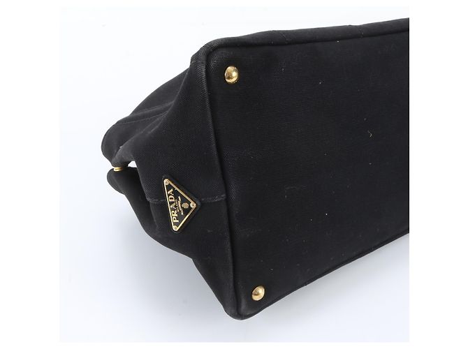 Prada Canapa 1BG642 Borsa a tracolla 2-Way/Borsa a mano/Tote Bag Nero - vista 6