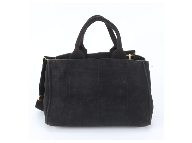 Tote Prada Canapa 2-Way Handtasche in Schwarz - Ansicht 3