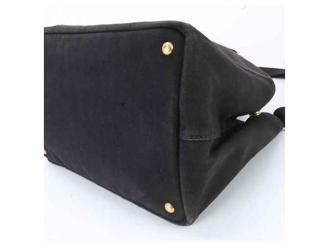 Tote Prada Canapa 2-Way Handtasche in Schwarz - Ansicht 4