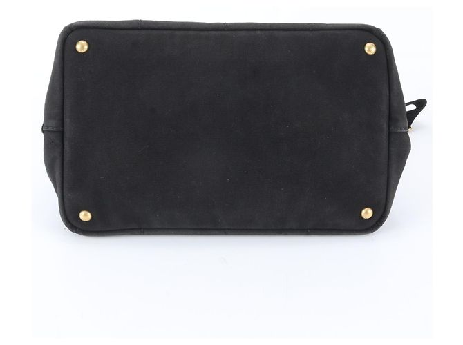 Tote Prada Canapa 2-Way Handtasche in Schwarz - Ansicht 5