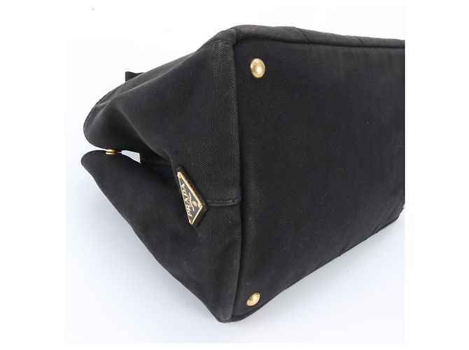 Tote Prada Canapa 2-Way Handtasche in Schwarz - Ansicht 6