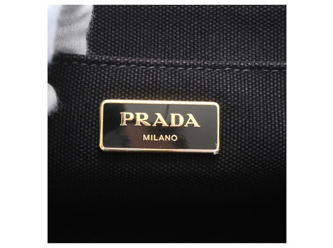Tote Prada Canapa 2-Way Handtasche in Schwarz - Ansicht 9