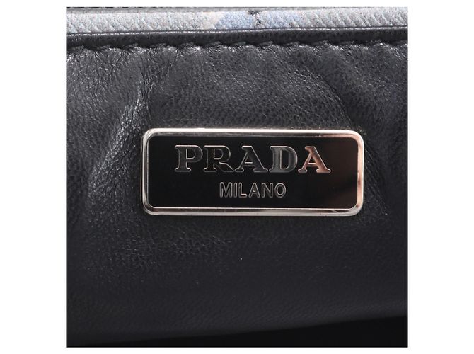 Prada Saffiano Soft Kettentasche mit Blumenprint Braun - Ansicht 8