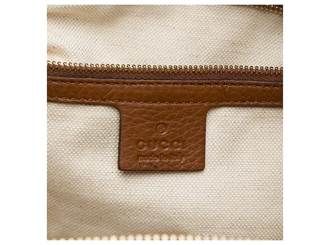 Borsa Tote Convertibile Bella Gucci in Canvas GG Beige - vista 5