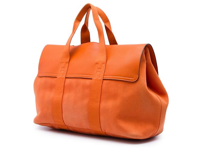 Hermès Orange Toile and Swift Valparaiso MM Arancione - vista 2