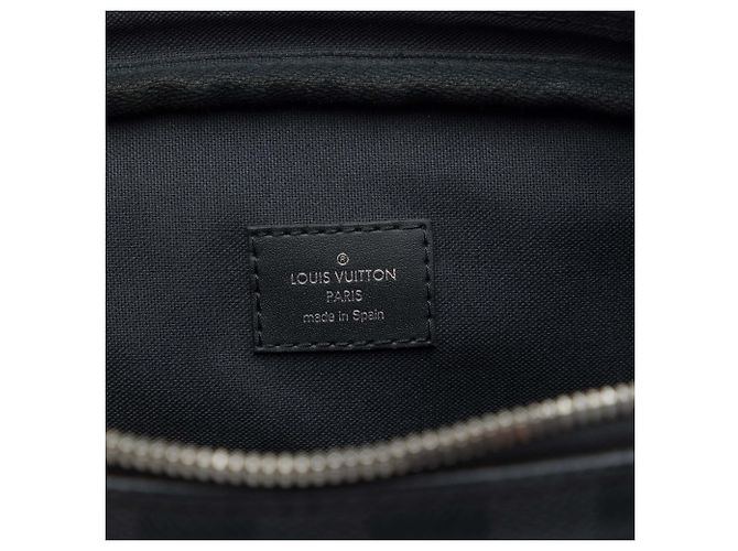 Louis Vuitton Black Damier Graphite Porte Documents Voyage PM Nero - vista 5