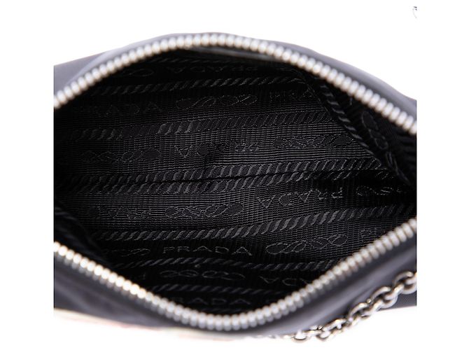 Bolso de cadena Prada Black Tessuto Chihuahua Negro - vista 4
