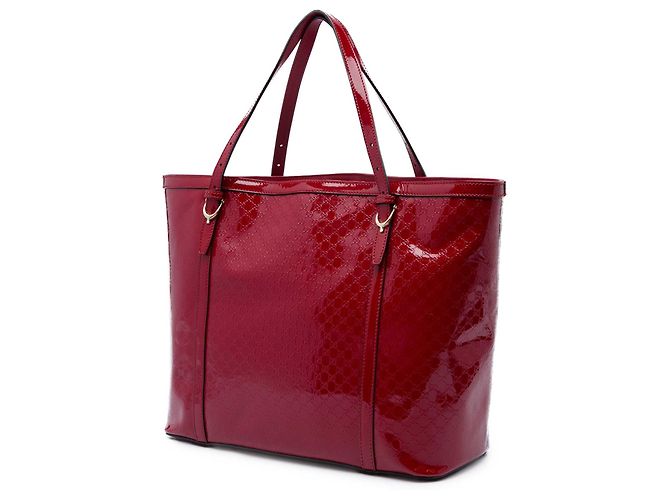 Bolso Tote Gucci Nice de charol Microguccissima rojo Roja - vista 2