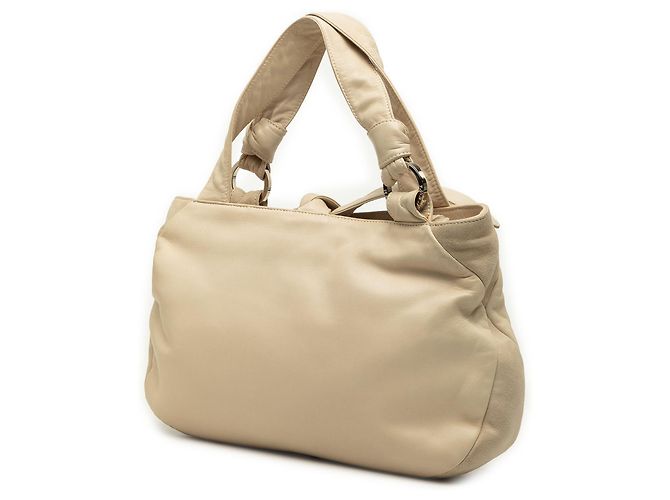 Bolsa LOEWE em Nappa macio com acabamento em camurça bege - vista 2