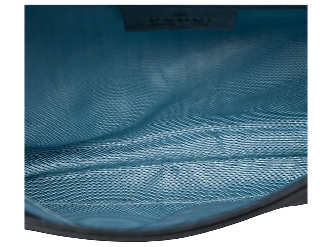 Borsa satchel Gucci Double Thiara media in pelle di vitello nera - vista 4