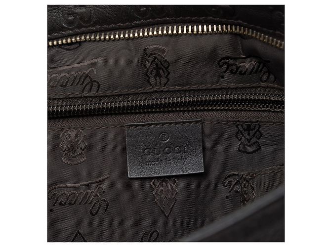 Borsa a tracolla Gucci Guccissima nera Nero - vista 5