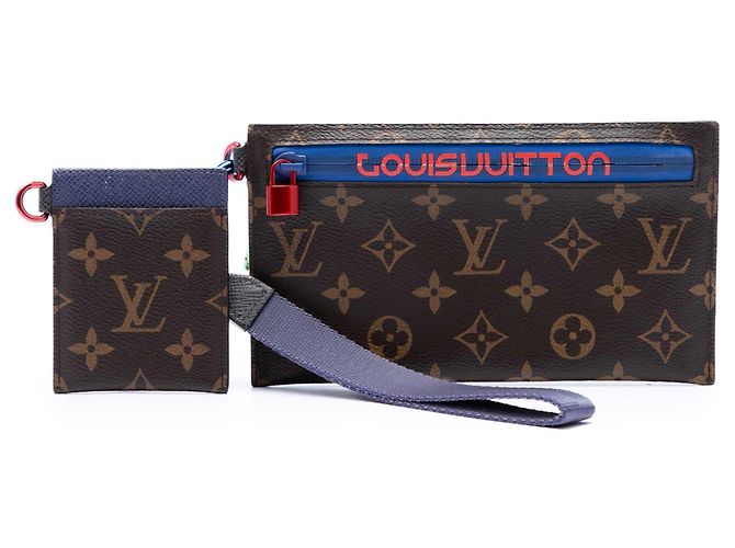 Louis Vuitton Brown Monogram Outdoor Ribbon Pochette Braun - Ansicht 7