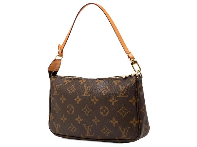Louis Vuitton Brown Monogram Pochette Accessoires Castaño - vista 2