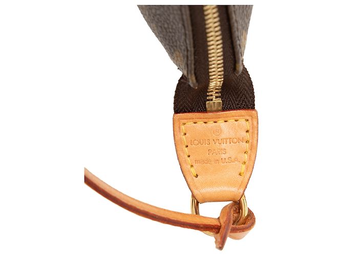 Louis Vuitton Brown Monogram Pochette Accessoires Castaño - vista 5