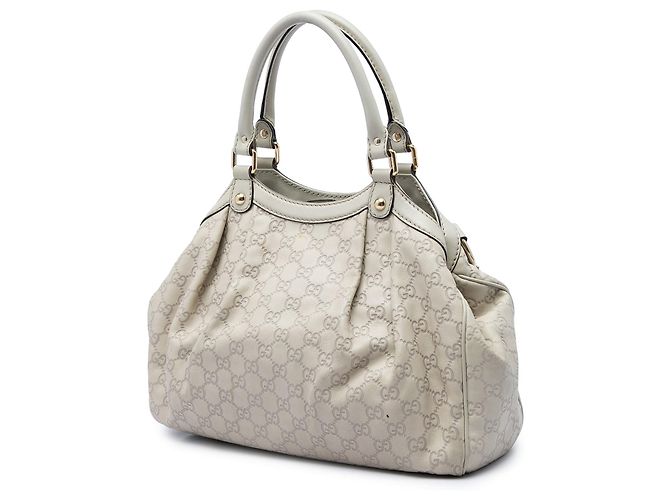 Sac Tote Gucci Beige Medium Guccissima Sukey - vue 2
