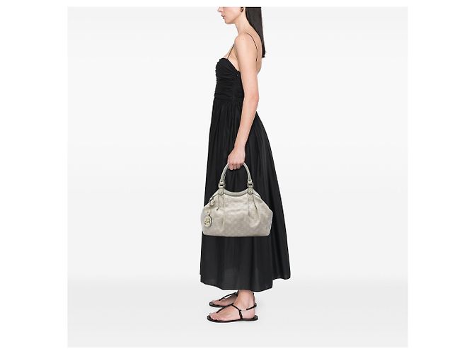 Sac Tote Gucci Beige Medium Guccissima Sukey - vue 5