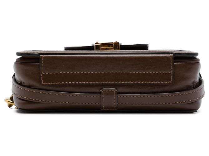 Borsa a tracolla Gucci Mini GG Supreme con chiusura, Beige - vista 3