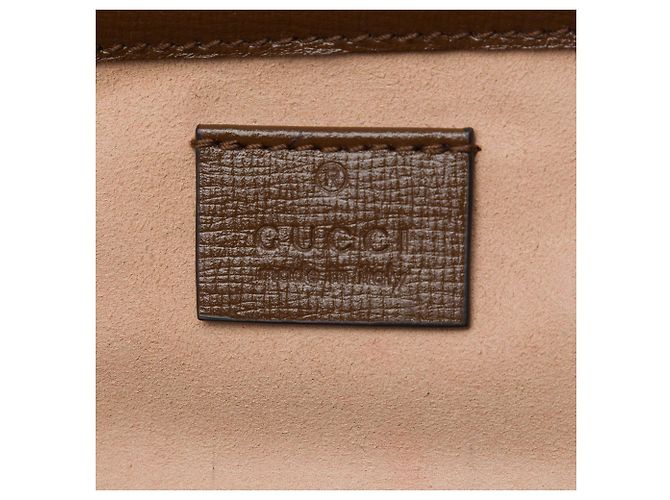 Borsa a tracolla Gucci Mini GG Supreme con chiusura, Beige - vista 5
