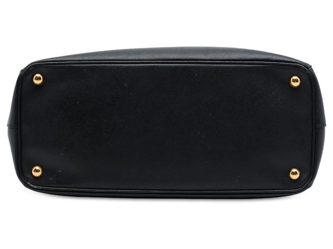 Bolso Prada Galleria Double Zip en cuero Saffiano negro, tamaño Medium - vista 3