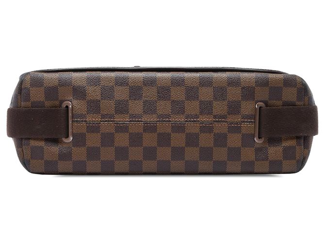 Louis Vuitton Brown Damier Ebene Brooklyn GM Marrone - vista 3