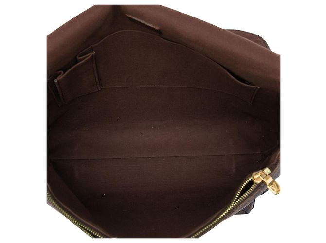 Louis Vuitton Brown Damier Ebene Brooklyn GM Marrone - vista 4
