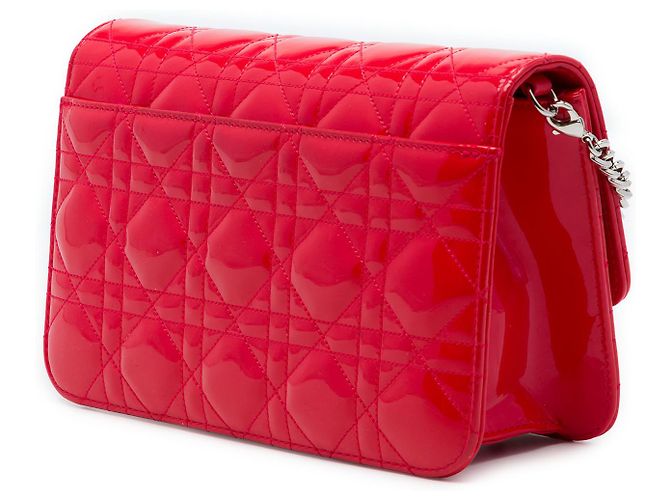 Dior Red Patent Cannage Miss Dior Promenade Crossbody Rosso - vista 2