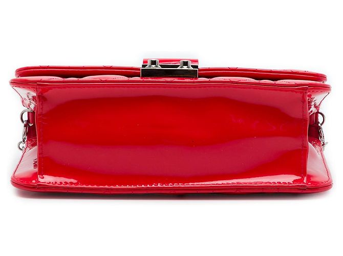 Dior Red Patent Cannage Miss Dior Promenade Crossbody Rosso - vista 3