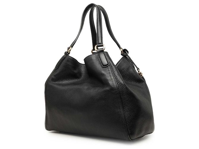 Borsa Tote Gucci Soho Cellarius in pelle nera, dimensione Medium Nero - vista 2