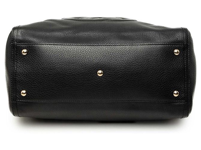 Borsa Tote Gucci Soho Cellarius in pelle nera, dimensione Medium Nero - vista 3