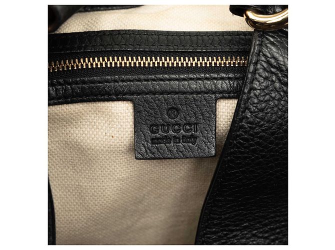 Borsa Tote Gucci Soho Cellarius in pelle nera, dimensione Medium Nero - vista 5