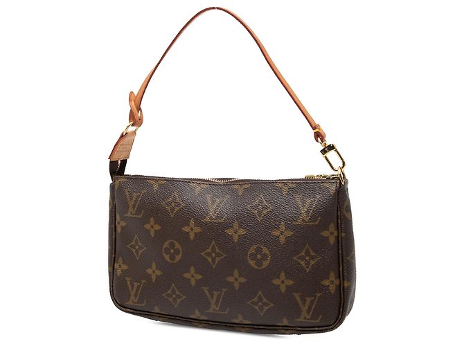 Louis Vuitton Brown Monogram Pochette Accessoires Castaño - vista 2