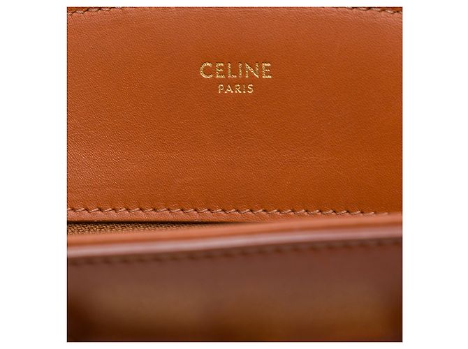 Céline Borsa secchiello Celine Crecy in tela a righe blu Blu navy - vista 5