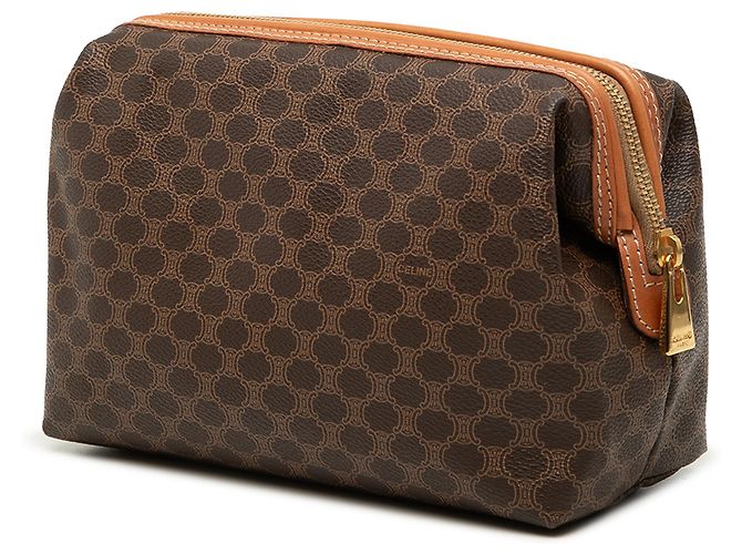 Céline Celine Brown Macadam beschichtetes Canvas Pouch Braun - Ansicht 2