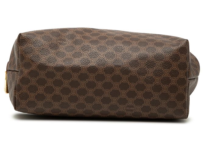Céline Celine Brown Macadam beschichtetes Canvas Pouch Braun - Ansicht 3