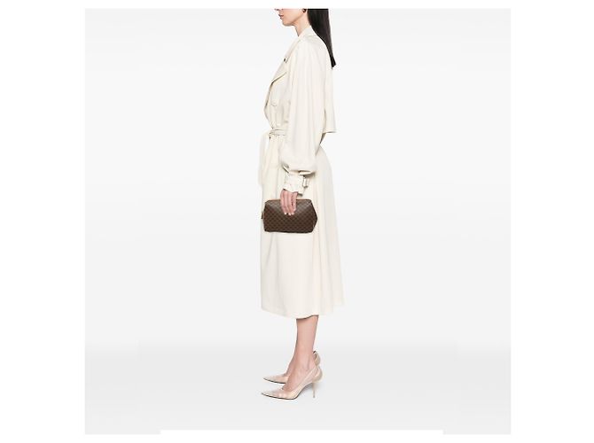 Céline Celine Brown Macadam beschichtetes Canvas Pouch Braun - Ansicht 6