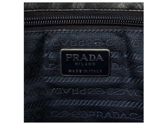 Tote Prada in vitello morbido nero - vista 5
