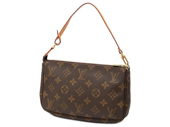 Louis Vuitton Brown Monogram Pochette Accessoires Castaño - vista 2