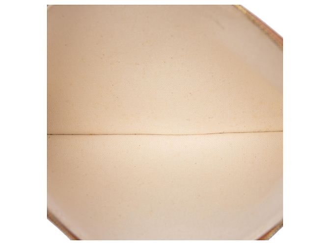 Céline Bolso de mano Celine Large de lona con logo marrón Castaño Beige - vista 4