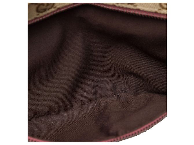 Borsa cintura Gucci Beige GG Canvas Web con doppia tasca - vista 4