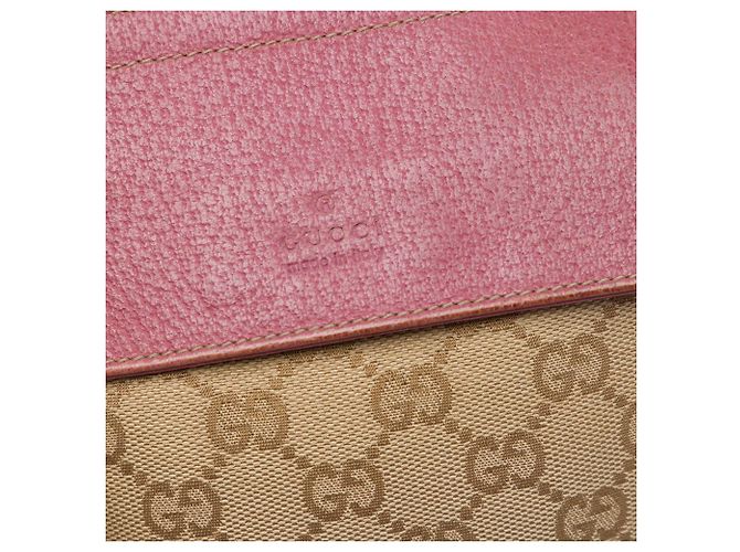 Borsa cintura Gucci Beige GG Canvas Web con doppia tasca - vista 5