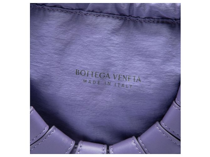 Bottega Veneta Borsa The Shell Medium in pelle di vitello viola Porpora - vista 5