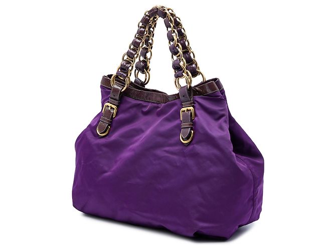 Prada Handtasche aus violettem Tessuto Lila - Ansicht 2
