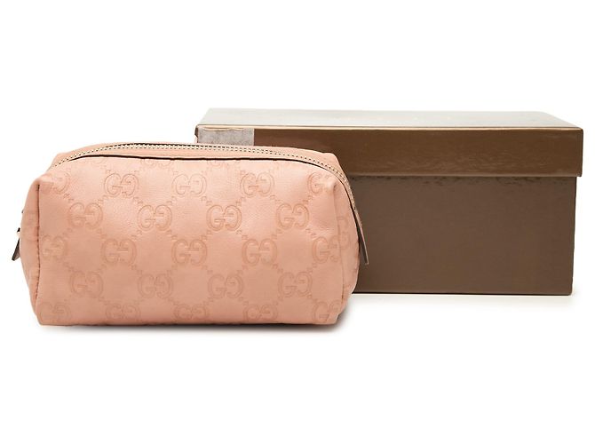 Bolsa de cosméticos Gucci Pink Guccissima Rosa - vista 7