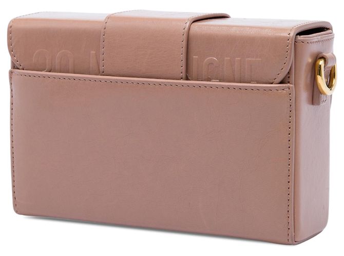 Autre Marque Borsa box 30 Montaigne Dior in pelle marrone Carne - vista 2